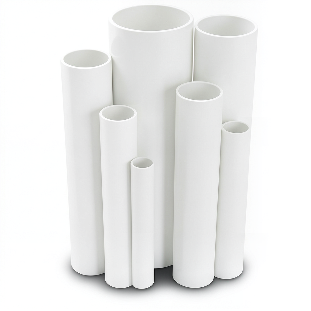 مواسير UPVC ضغط 10 بار قطر خارجي 63 مم سمك 3 مم لون أبيض