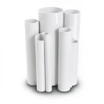 مواسير UPVC ضغط 6 بار قطر خارجي 50 مم سمك 1.8 مم لون أبيض