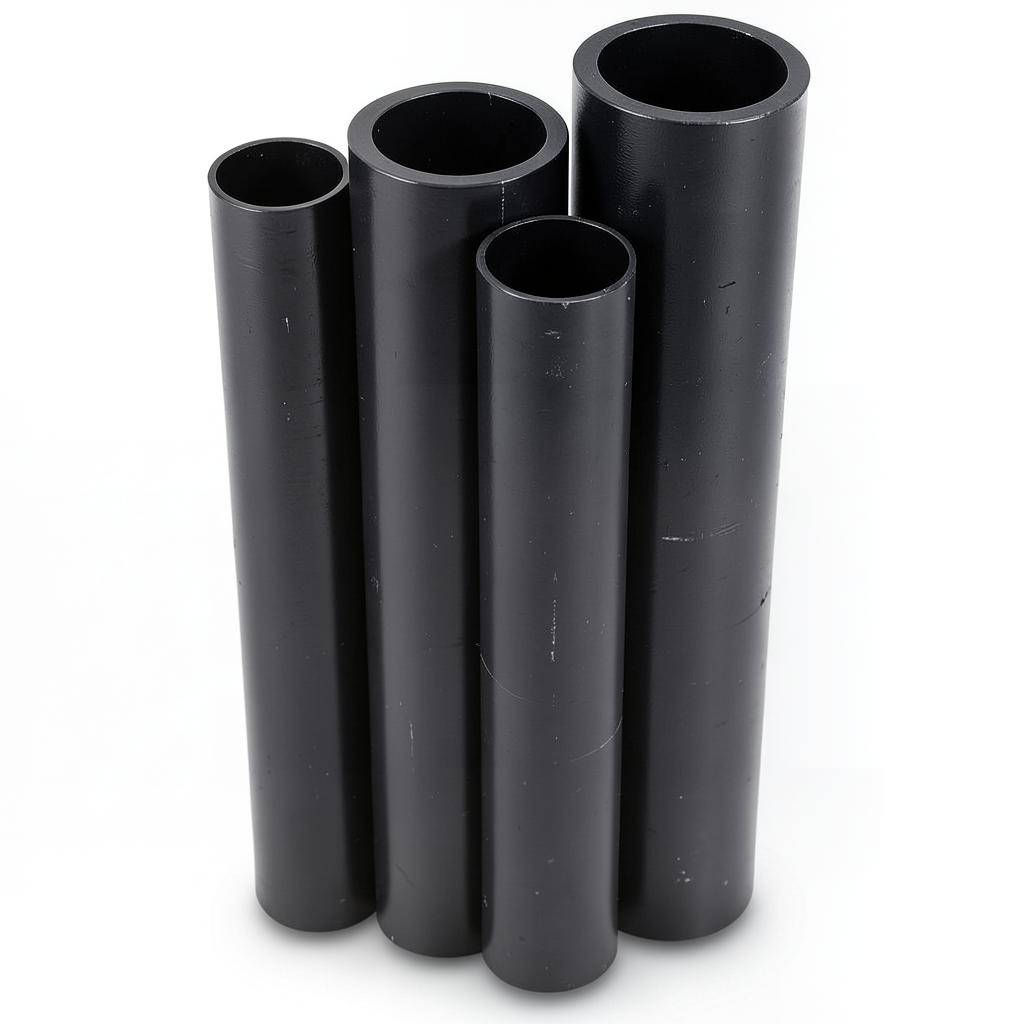 مواسير HDPE PE 100 ضغط 20 بار قطر خارجي 500 مم سمك 55.8 مم لون أسود