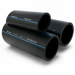 أنابيب HDPE السعودي  PE 80 ضغط 12.5 بار قطر خارجي 90 مم سمك 8.2 مم لون اسود