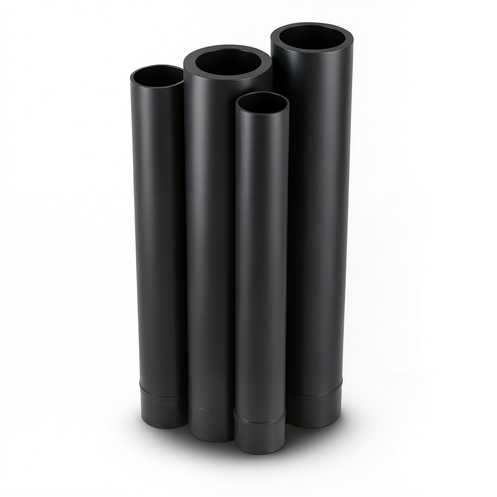 HDPE Pipes PE 80 Pressure 16 Bar Outside Diameter 710 mm Thickness 79.3 mm Black