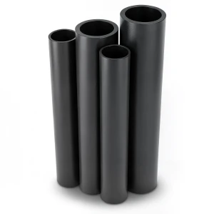 مواسير HDPE PE 80 ضغط 16 بار قطر 500 مم سمك 55.8 مم أسود