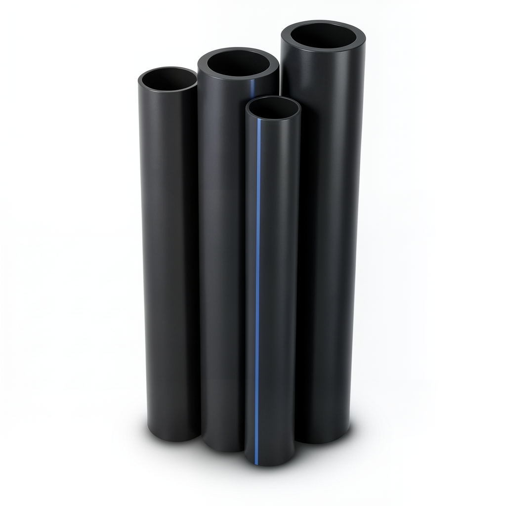 أنابيب HDPE PE 100 ضغط 20 بار قطر 800 مم سمك 89.3 مم لون أسود