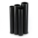 HDPE Pipes Water Supply PE 80 Pressure 16 Bar 560 mm Diameter 62.5 mm Thickness Black