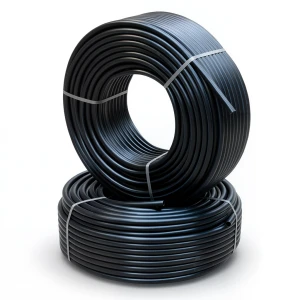 أنابيب HDPE الراجحي ضغط 6.1 كجم قوة / سم² مقاس ¼ 1 إنش سمك 3.7 مم لون أسود