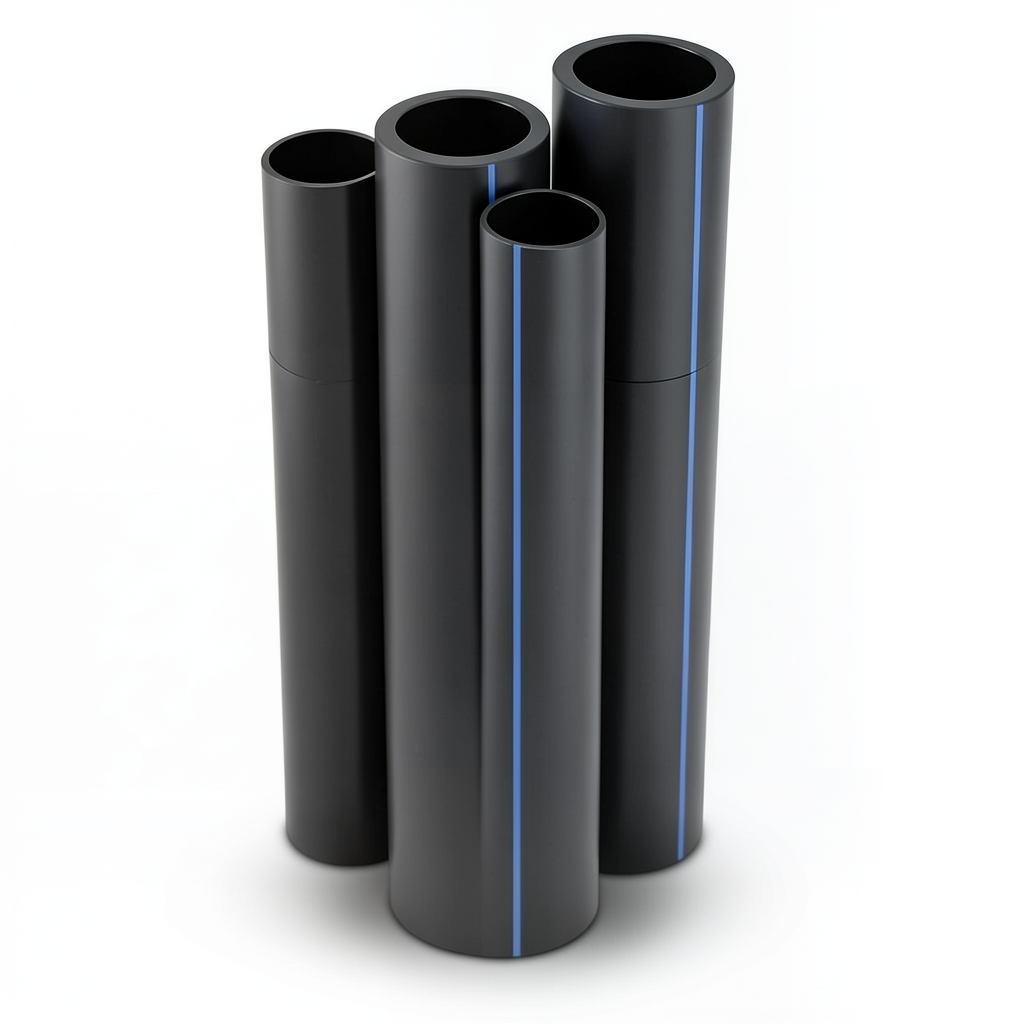 أنابيب HDPE الراجحي PE 100 ضغط 20 بار قطر خارجي 630 مم سمك 70.3 مم لون أسود