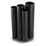 أنابيب HDPE PE 80 ضغط 16 بار قطر خارجي 710 مم سمك 79.3 مم لون أسود