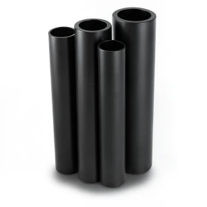 أنابيب HDPE PE 80 ضغط 16 بار قطر خارجي 710 مم سمك 79.3 مم لون أسود
