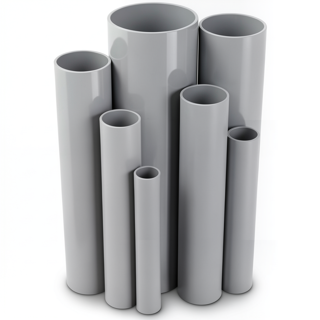 UPVC Pipes Pressure 16 Bar Outside Diameter 32 mm Thickness 2.4 mm Gray