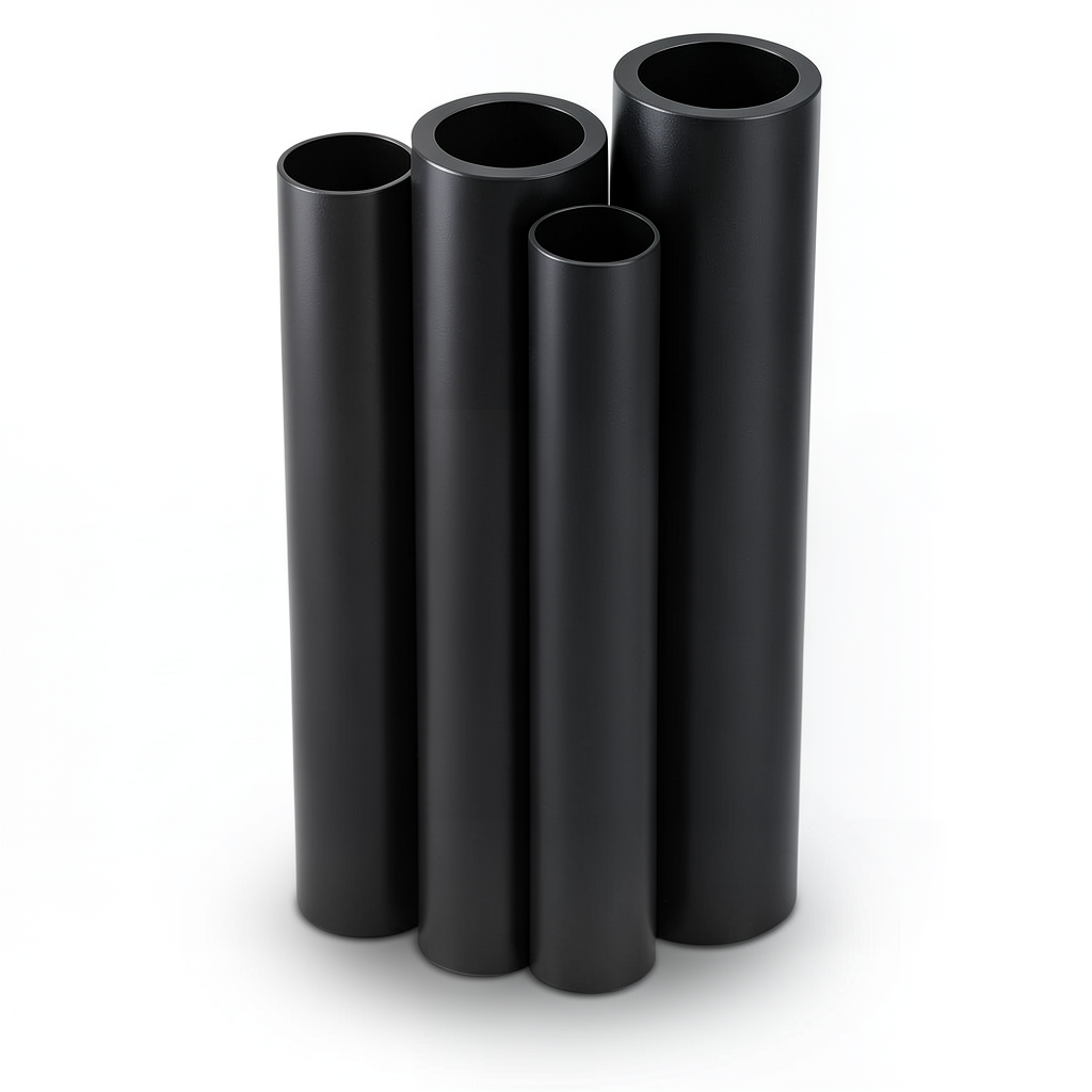 أنابيب HDPE PE 100 ضغط 20 بار قطر خارجي 710 مم سمك 79.3 مم لون أسود