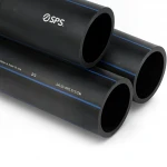 SPS HDPE Pipes HDPE Pipes PE 80 Pressure 12.5 Bar Outside Diameter 125 mm Thickness 11.4 mm Color Black