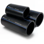 مواسير HDPE السعودي  PE 80 ضغط 5 بار قطر خارجي 140 مم سمك 5.4 مم لون اسود