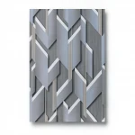 German geometric wallpaper, size 10 m x 0.53 m, gray color, model 10145-08