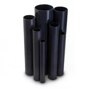 UPVC Pipes Nominal Pressure 10 Bar Outside Diameter 50 mm Thickness 2.4 mm Black