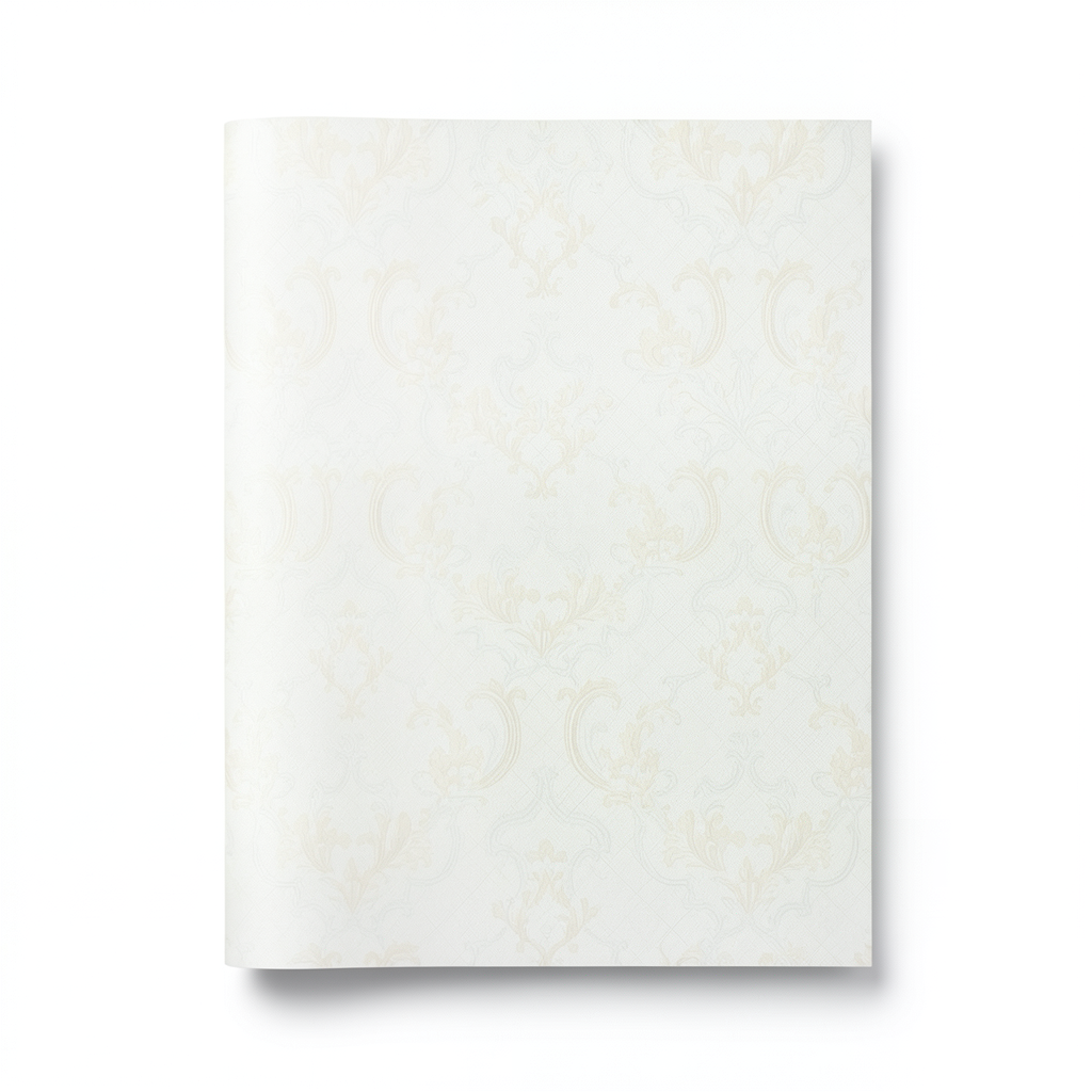 Italian Wallpaper 10m x 0.73m Off White, Model 27063