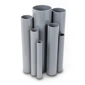 UPVC Pipes Pressure 6 Bar Outside Diameter 50 mm Thickness 1.8 mm Gray