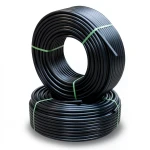أنابيب HDPE ضغط 9.1 كجم قوة / سم² مقاس 2 إنش سمك 7.6 مم لون أسود