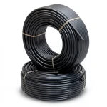 أنابيب HDPE ضغط 9.1 كجم قوة / سم² مقاس 3 إنش سمك 11.2 مم لون أسود