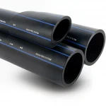 أنابيب HDPE السعودي PE 80 ضغط 5 بار قطر خارجي 125 مم سمك 4.8 مم لون اسود