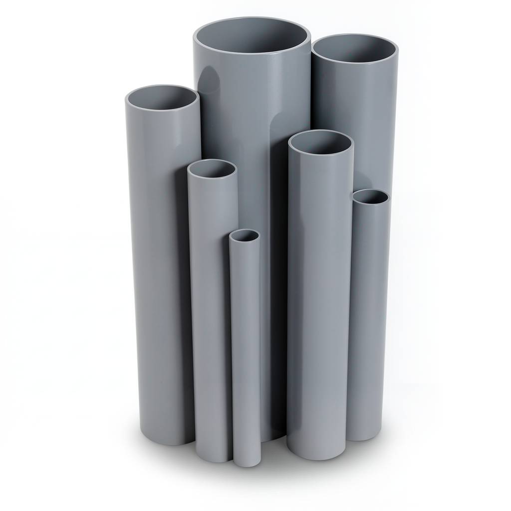 UPVC Pipes Nominal Pressure 16 Bar Outside Diameter 40 mm Thickness 3 mm Gray