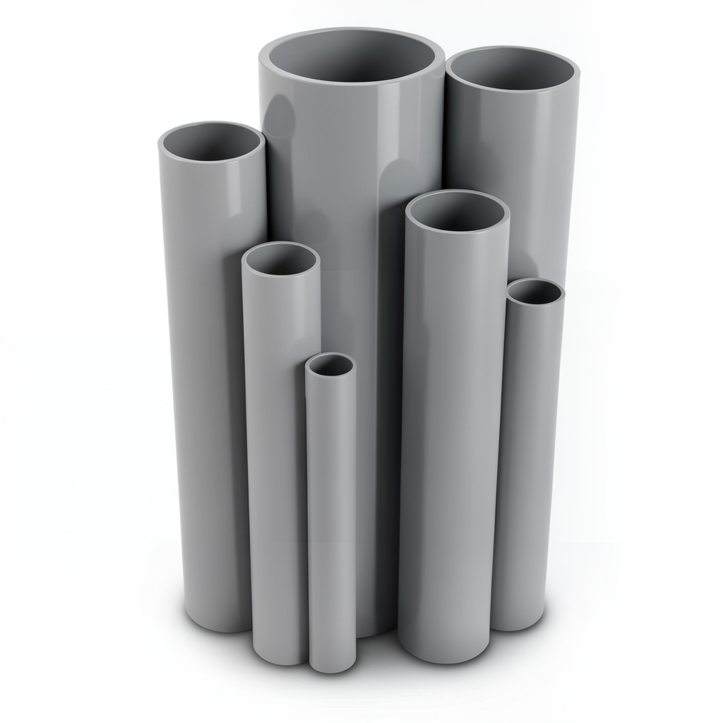 UPVC Pipes Pressure 16 Bar Outside Diameter 63 mm Thickness 4.7 mm Gray