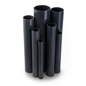 مواسير UPVC ضغط 10 بار قطر خارجي 40 مم سمك 1.9 مم لون أسود
