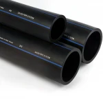 مواسير HDPE السعودي  PE 80 ضغط 12.5 بار قطر خارجي 140 مم سمك 12.7 مم لون اسود