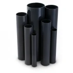 UPVC Pipes Nominal Pressure 10 Bar Outside Diameter 50 mm Thickness 2.4 mm Black