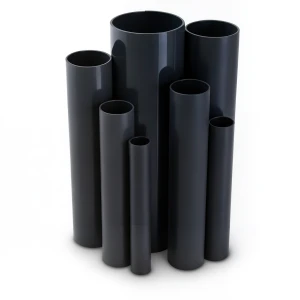 مواسير UPVC ضغط 10 بار قطر خارجي 50 مم سمك 2.4 مم لون أسود