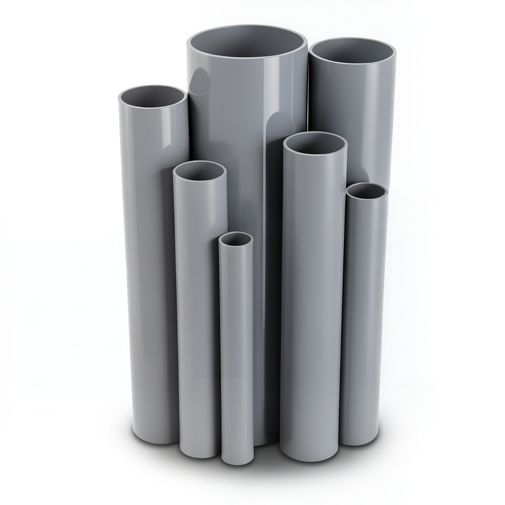 UPVC Pipes Nominal Pressure 16 Bar Outside Diameter 40 mm Thickness 3 mm Gray