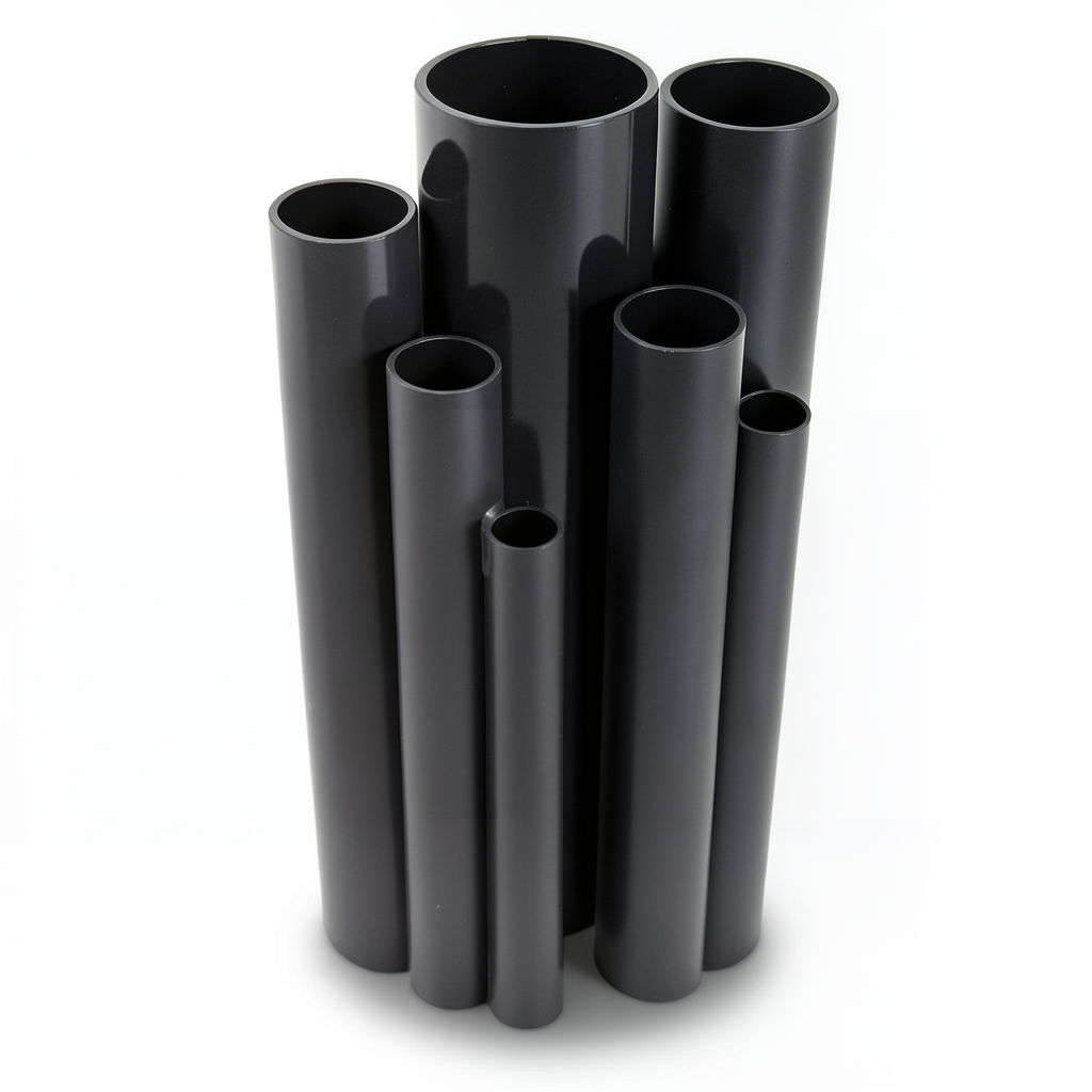 UPVC Pipes Nominal Pressure 10 Bar Outside Diameter 63 mm Thickness 3 mm Black Colour