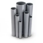 UPVC Pipes Nominal Pressure 6 Bar Outside Diameter 40 mm Thickness 1.8 mm Gray