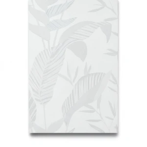 German Wall Covering Leaf-Patterned Design 10×0.53 m Light Grey