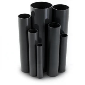مواسير UPVC ضغط اسمي 6 بار قطر خارجي 40 مم سمك 1.8 مم لون أسود