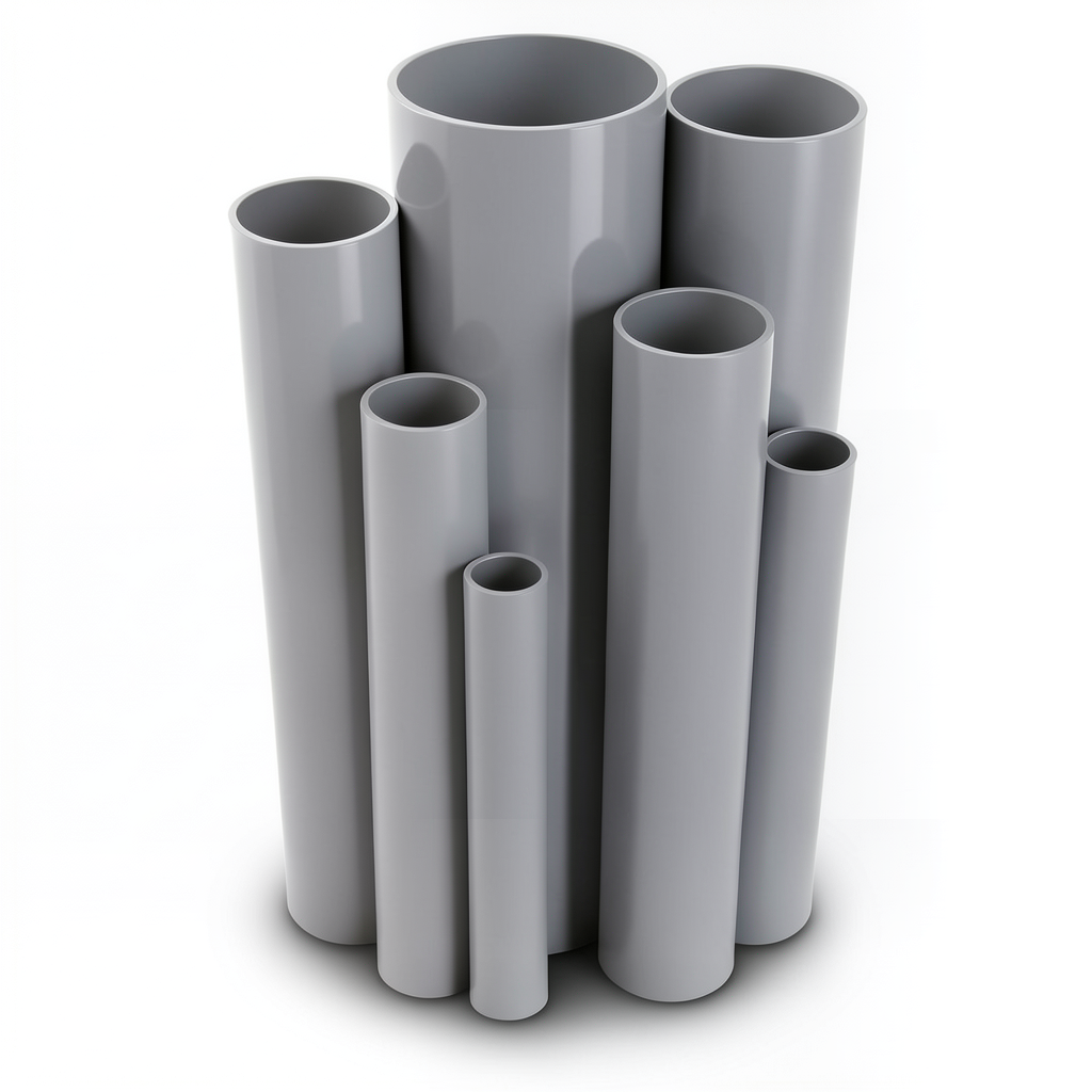 UPVC Pipes Pressure 16 Bar Outside Diameter 63 mm Thickness 4.7 mm Gray