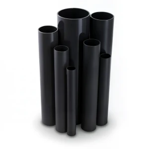 مواسير UPVC ضغط 10 بار قطر خارجي 40 مم سمك 1.9 مم لون أسود