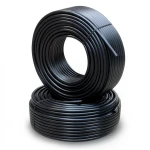 أنابيب HDPE مقاس ½ إنش سمك 3.4 مم ضغط 12.2 كجم قوة / سم² لون أسود