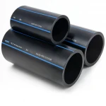 أنابيب HDPE السعودي PE 80 ضغط 8 بار قطر خارجي 90 مم سمك 5.4 مم لون اسود