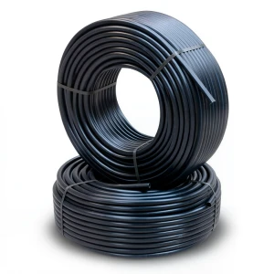 أنابيب HDPE ضغط 9.1 كجم قوة / سم² مقاس ¼ 1 إنش سمك 5.3 مم لون أسود