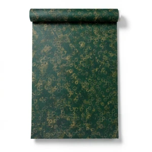 German Wallpaper Patterned Design, 10x0.53 m, Dark Green