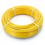أنابيب HDPE الراجحي  PE 80 ضغط 8 بار قطر خارجي 63 مم سمك 5.8 مم لون أصفر 