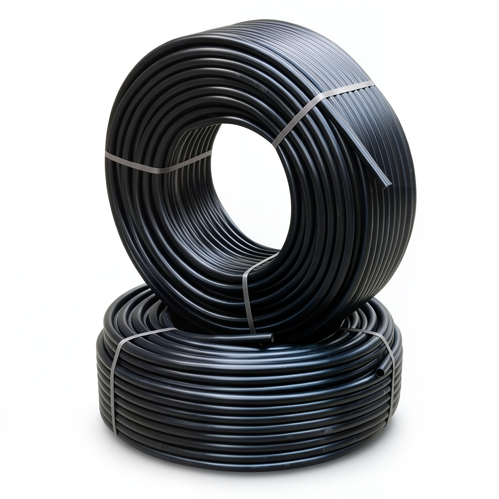 HDPE Pipes Pressure 9.1 kgf/cm² Size 4 inch Thickness 9.6 mm Black