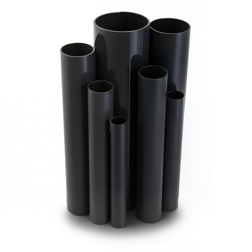 UPVC Pipes Pressure 6 Bar Outside Diameter 50 mm Thickness 1.8 mm Black