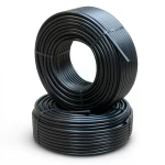 أنابيب HDPE ضغط 9.1 كجم قوة / سم² مقاس 1 إنش سمك 2.8 مم لون أسود