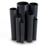 مواسير UPVC ضغط 6 بار قطر خارجي 63 مم سمك 1.9 مم لون أسود