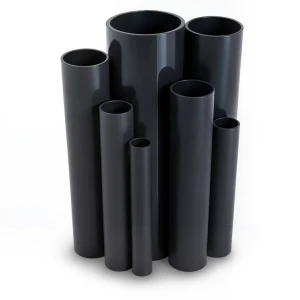 مواسير UPVC ضغط 6 بار قطر خارجي 63 مم سمك 1.9 مم لون أسود