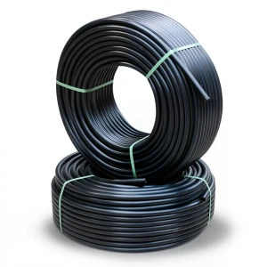 أنابيب HDPE ضغط 9.1 كجم قوة / سم² مقاس ¼ 1 إنش سمك 3.6 مم لون أسود