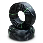أنابيب HDPE ضغط 9.1 كجم قوة / سم² مقاس 2 إنش سمك 5.1 مم لون أسود