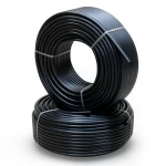 HDPE Pipes Pressure 12.2 kgf/cm² 1 Inch Diameter Thickness 3.7 mm Black