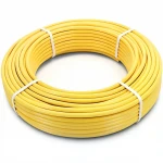 أنابيب HDPE الراجحي  PE 80 ضغط 8 بار قطر خارجي 63 مم سمك 5.8 مم لون أصفر 